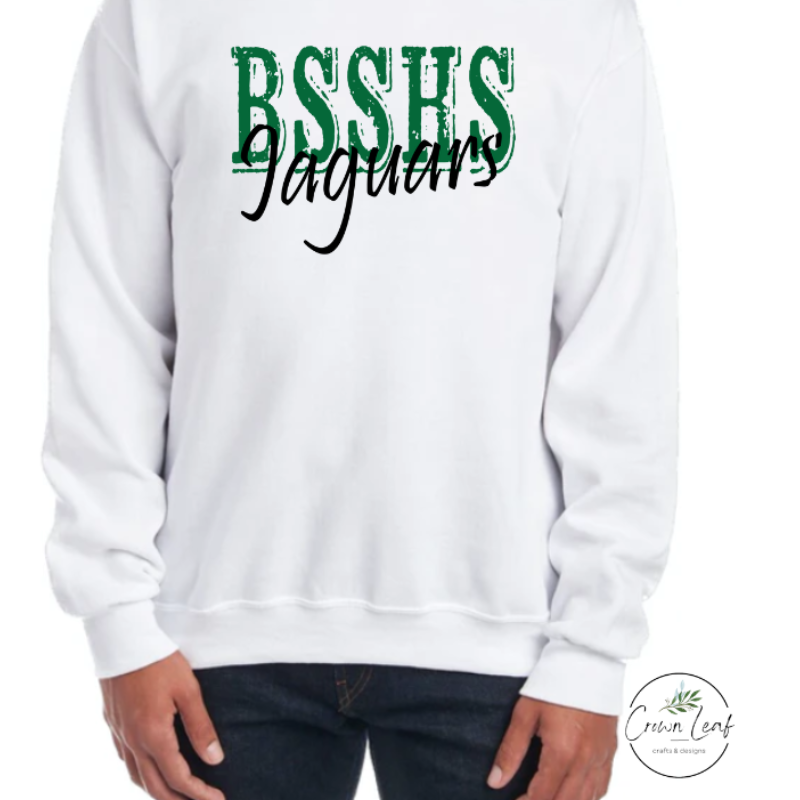 BSSHS Jaguars [White Gildan Softstyle Tee, White Gildan Crewneck or Hoodie]  Main Image